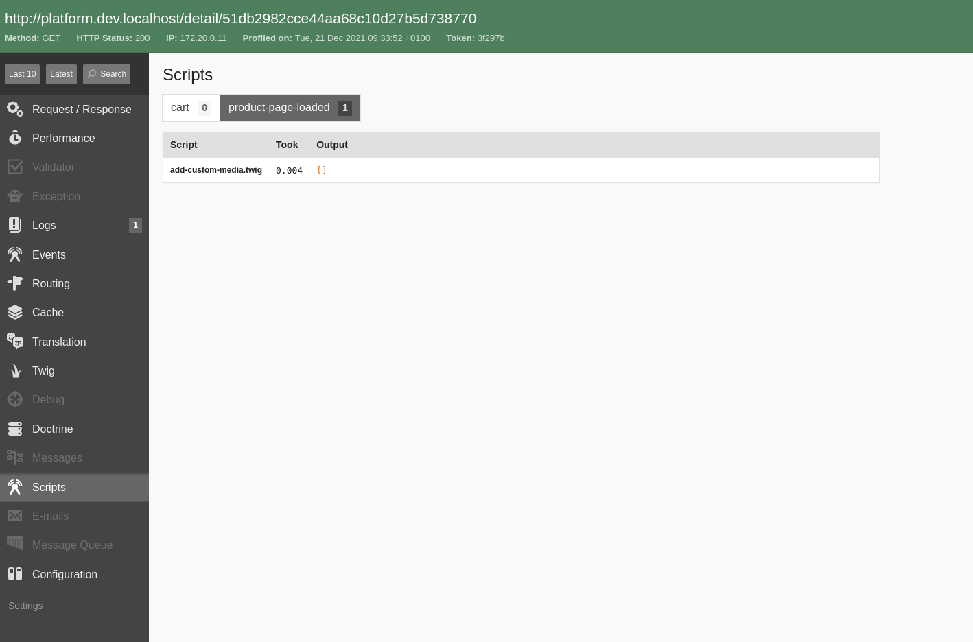 Script Debug Toolbar